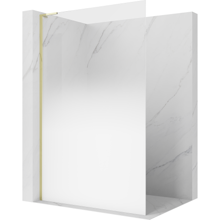 Mexen Kioto L dušo sienelė Walk-in 120 x 200 cm, ombre balta 8 mm, auksinė - 800-120-103-50-86