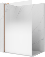 Mexen Kioto L dušo sienelė Walk-in 70 x 200 cm, ombre balta 8 mm, rausvas auksas - 800-070-103-60-86