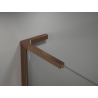 Mexen Kioto L dušo pertvara Walk-in 90 x 200 cm, ombre balta 8 mm, rožinis auksas - 800-090-103-60-86
