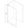 Mexen Kioto L dušo kabinos siena Walk-in 120 x 200 cm, ombre balta 8 mm, rožinis auksas - 800-120-103-60-86
