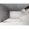 Mexen Kioto L dušo kabinos siena Walk-in 120 x 200 cm, ombre balta 8 mm, rožinis auksas - 800-120-103-60-86