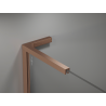 Mexen Kioto L dušo siena Walk-in 90 x 200 cm, balta ombre 8 mm, šlifuotas varis - 800-090-103-65-86