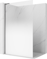 Mexen Kioto L Dušo panelis Walk-in 120 x 200 cm, ombre balta 8 mm, ginklo pilka šlifuota - 800-120-103-66-86