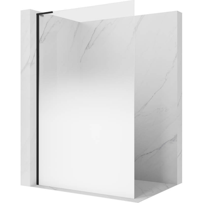 Mexen Kioto L Dušo siena Walk-in 90 x 200 cm, balta ombre 8 mm, juoda - 800-090-103-70-86