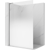 Mexen Kioto L dušo siena Walk-in 90 x 200 cm, ombre balta 8 mm, ginklo metalo - 800-090-103-95-86