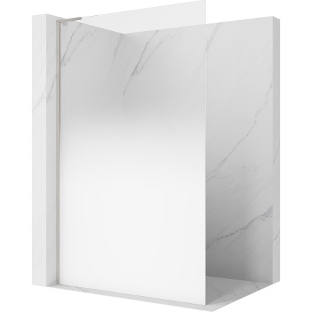 Mexen Kioto L Dušo pertvara „Walk-in“ 120 x 200 cm, balta ombre 8 mm, šlifuotas nikelis - 800-120-103-97-86
