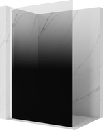 Mexen Kioto L dušo siena Walk-in 120 x 200 cm, ombrė juoda 8 mm, balta - 800-120-103-20-76
