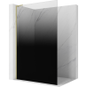 Mexen Kioto L dušo sienelė Walk-in 80 x 200 cm, ombre juoda 8 mm, auksinė šlifuota - 800-080-103-55-76