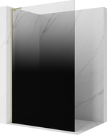 Mexen Kioto L dušo sienelė Walk-in 80 x 200 cm, ombre juoda 8 mm, auksinė šlifuota - 800-080-103-55-76