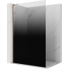 Mexen Kioto L Dušo sienelė Walk-in 90 x 200 cm, ombre juoda 8 mm, rožinis auksas - 800-090-103-60-76