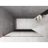 Mexen Kioto L dušo sienelė Walk-in 100 x 200 cm, ombre juoda 8 mm, šlifuotas varis - 800-100-103-65-76