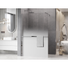 Mexen Kioto+ dušo siena su lentyna Walk-in 150 x 200 cm, balta ombre 8 mm, chromas - 800-150-121-01-86