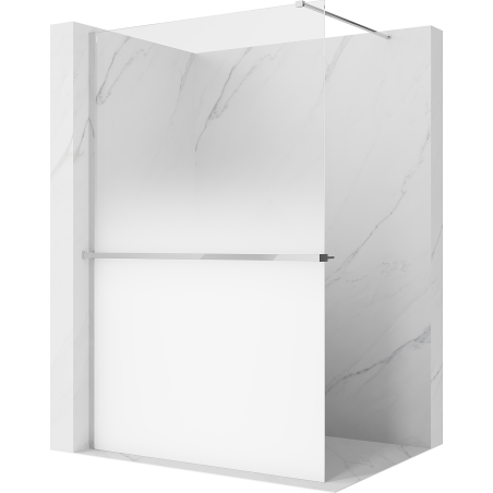 Mexen Kioto+ dušo siena su lentyna Walk-in 150 x 200 cm, balta ombre 8 mm, chromas - 800-150-121-01-86