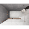 Mexen Kioto+ dušo pertvara su lentyna Walk-in 90 x 200 cm, ombre balta 8 mm, šlifuota varis - 800-090-121-65-86