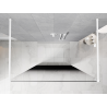 Mexen Kioto laisvai stovinti dušo pertvara 120 x 200 cm, ombre juoda 8 mm, balta - 800-120-002-20-76