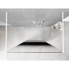 Mexen Kioto laisvai stovinti dušo sienelė 150 x 200 cm, ombre juoda 8 mm, balta - 800-150-002-20-76