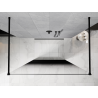 Mexen Kioto laisvai stovinti dušo pertvara 130 x 200 cm, juoda ombre 8 mm, juoda - 800-130-002-70-76