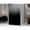 Mexen Kioto laisvai stovinti dušo sienelė 100 x 200 cm, ombre juoda 8 mm, ginklų metalas - 800-100-002-95-76