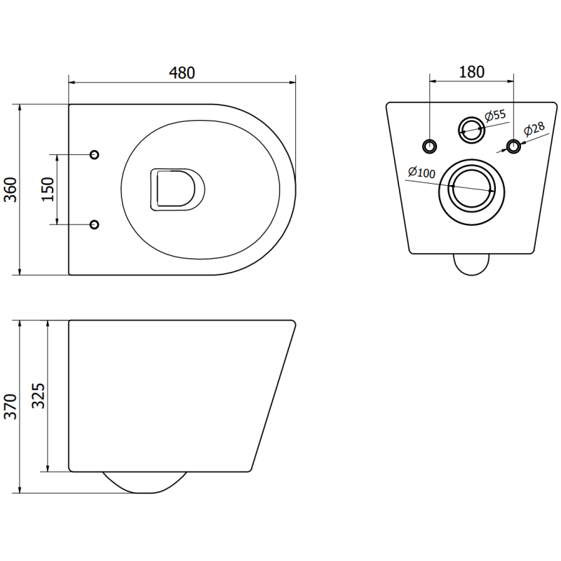 Mexen Rico paketas paslėptam WC montavimui su Tex Slim rėmu ir WC dubeniu su lėtai nusileidžiančia dangteliu, juodas