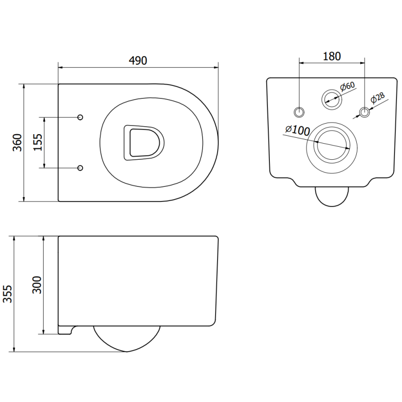 Mexen Sofia paslėptas tualeto rinkinys su Tex Slim rėmu, Tornado WC puodu ir lėtai nusileidžiančia dangtimi, baltas