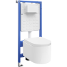 Mexen Sofia paslėptas WC tvirtinimo rinkinys su oro spaudimo sistema Tex Air Slim, WC dubuo ir lėta nusileidimo dangteliu,