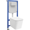 Mexen Teo paslėptas WC rinkinys Tex E su WC Tualetu Tornado ir lėtai nusileidžiančia dangteliu, baltas - 610930850700T