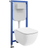 Mexen Timo WC potinkinis komplektas Tex E su WC puodu Tornado ir lėtai nusileidžiančiu dangčiu, baltas - 610930650200T