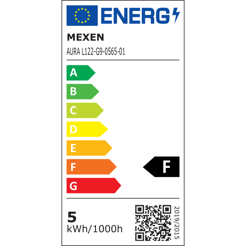 Mexen Aura LED lemputė, kurią galima pritemdyti, G9, 5W, šalta - 6500K, 520 lm - L122-G9-0565-01