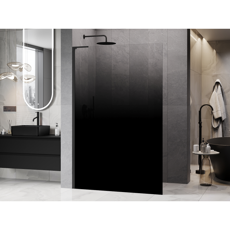 Mexen Kioto L Dušo siena Walk-in 90 x 200 cm, ombre juoda 8 mm, juoda - 800-080-103-70-76 - 800-090-103-70-76
