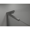Mexen Kioto L Dušo pertvara Walk-in 80 x 200 cm, juoda ombre 8 mm, gun metal - 800-080-103-95-76