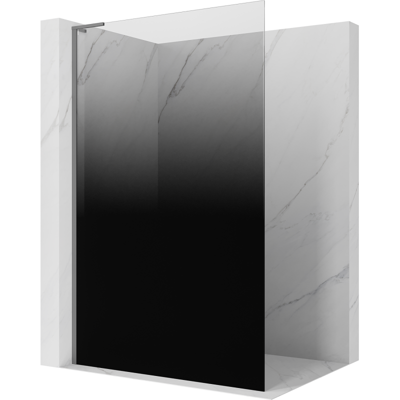 Mexen Kioto L dušo siena Walk-in 90 x 200 cm, ombre juoda 8 mm, gun metal - 800-090-103-95-76