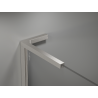 Mexen Kioto L dušo sienelė Walk-in 90 x 200 cm, juoda ombre 8 mm, šlifuotas nikelis - 800-090-103-97-76