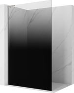 Mexen Kioto L Dušo siena Walk-in 100 x 200 cm, ombre juoda 8 mm, šlifuotas nikelis - 800-100-103-97-76