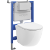 Mexen Lena WC potinkinis komplektas su pneumatiniais rėmais Tex Air XS-F su WC dubeniu ir lėtai nusileidžiančiu dangčiu,
