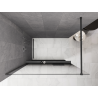 Mexen Kioto+ dušo sienelė su lentyna Walk-in 150 x 200 cm, ombre juoda 8 mm, gun gray šlifuota - 800-150-121-66-76