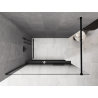 Mexen Kioto+ dušo siena su lentyna Walk-in 80 x 200 cm, ombre juoda 8 mm, juoda - 800-080-121-70-76