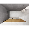 Mexen Kioto+ dušo sienelė su lentyna Walk-in 120 x 200 cm, bronza 8 mm, chromas - 800-120-121-01-32