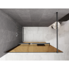 Mexen Kioto+ dušo siena su lentyna Walk-in 90 x 200 cm, bronzinė 8 mm, gun metalas - 800-090-121-95-32