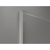 Mexen Kioto+ dušo siena su lentyna Walk-in 70 x 200 cm, bronzinis 8 mm, šlifuotas nikelis - 800-070-121-97-32