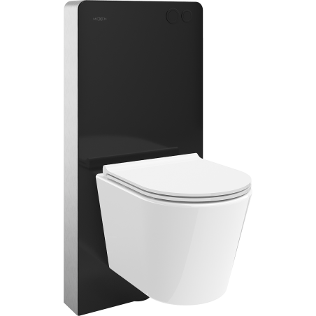 Mexen Rico virštinkinė WC rėmo sistema Tex Air G su WC dubeniu ir lėtai nusileidžiančiu dangčiu, balta - 615030720500A-70
