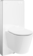 Mexen Rico ant sienos montuojamas WC komplektas su pneumatinės sistemos stelažu Tex Air G ir WC Tornado bei lėtai