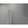 Mexen Mist-B atveriamos dušo durys 115 cm, permatomos, šlifuoto nikelio - 8A2-115-001-97-00