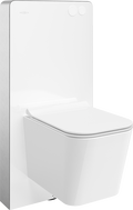 Mexen Teo pakabinamasis WC komplektas su pneumatiniu rėmu Tex Air G su WC dubeniu ir lėtai nusileidžiančiu dangčiu, baltas