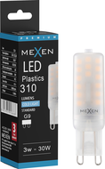 Mexen Aura LED lemputė G9, 3W, Šalta - 6500K, 310 lm - L120-G9-0365-01