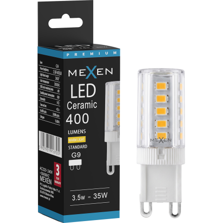 Mexen Aura LED lemputė G9, 3,5W, šilta - 3000K, 400 lm - L121-G9-0330-01