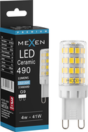 Mexen Aura LED lemputė G9, 4W, šalta - 6500K, 490 lm - L121-G9-0465-01