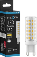 Mexen Aura LED lemputė G9, 6W, Šilta - 3000K, 660 lm - L121-G9-0630-01