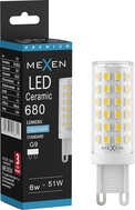 Mexen Aura LED lemputė G9, 6W, Šalta - 6500K, 680 lm - L121-G9-0665-01