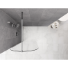 Mexen Kioto-Q Dušo siena Walk-in 90 x 200 cm, permatomas 8 mm, chromas - 800-090-101-01-00-Q