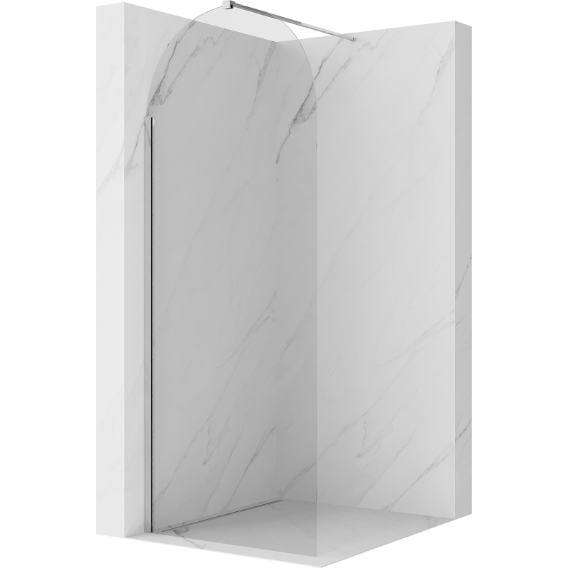 Mexen Kioto-Q Dušo siena Walk-in 90 x 200 cm, permatomas 8 mm, chromas - 800-090-101-01-00-Q